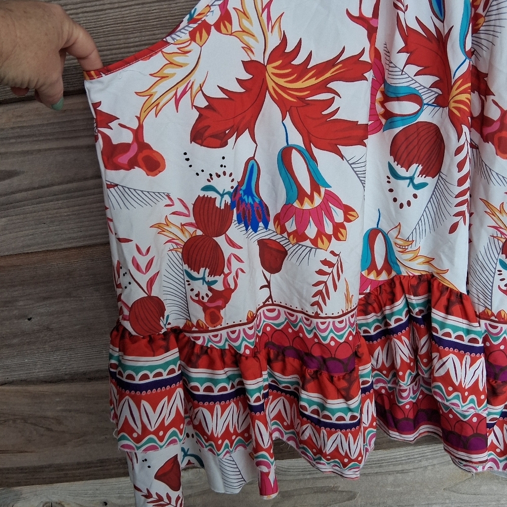 Shein Curve Halter Ruffle Top - Picture 2 of 9